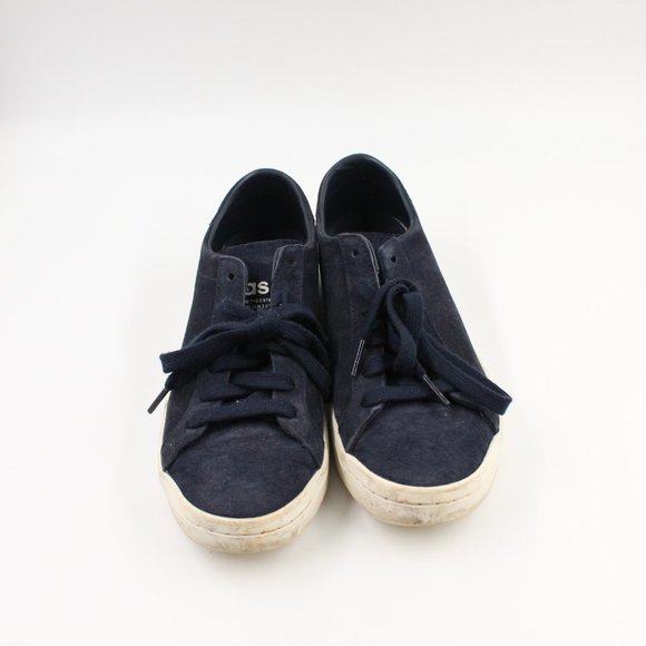 Adidas Dark Navy Blue Faux Suede Women's Sneakers US 6 - Picture 1 of 9